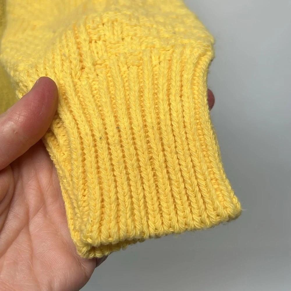 Yellow fisherman like sweater vintage